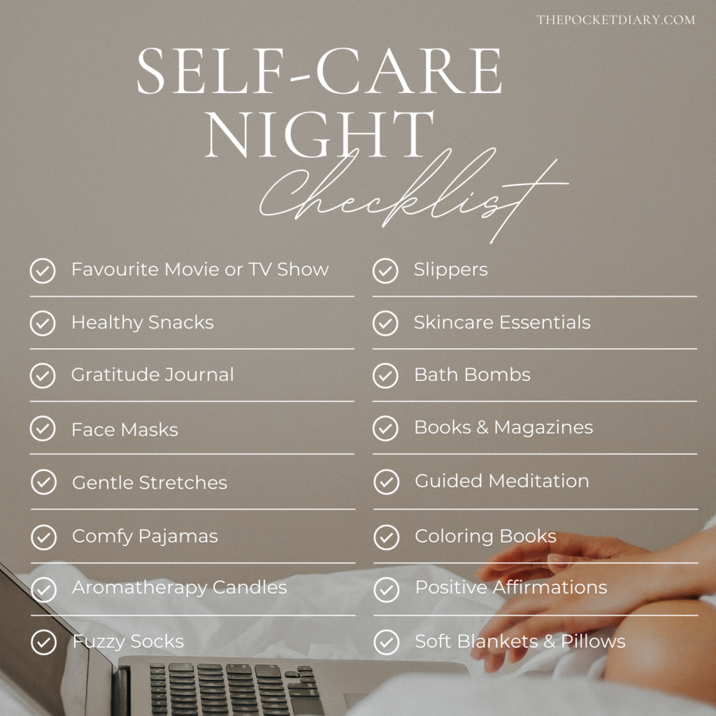 self-care night checklist