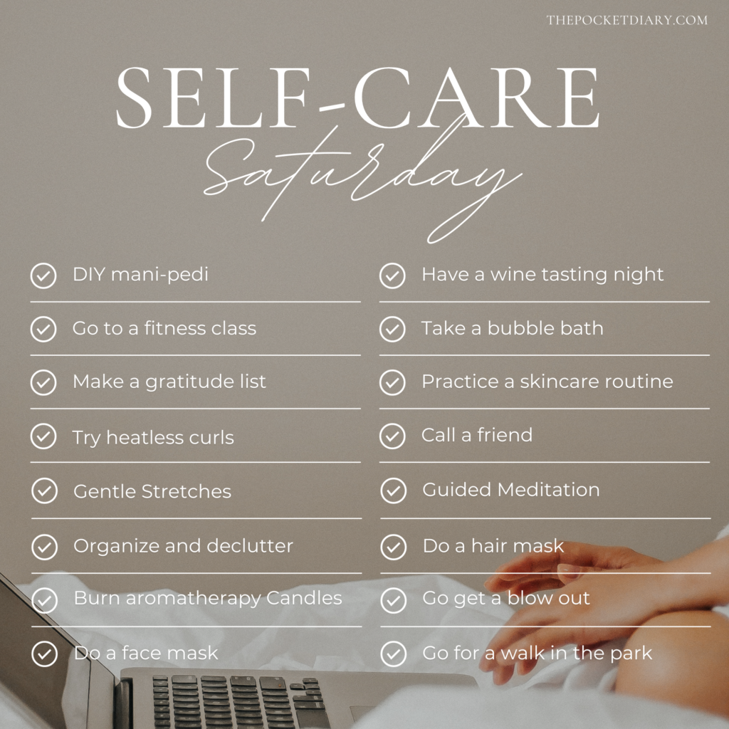 Self-Care Saturday Ideas